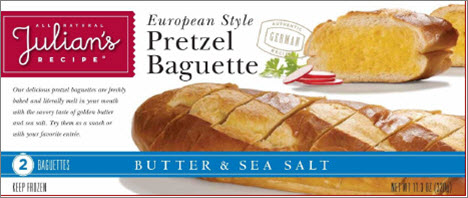 Baguette Pretzel con Mantequilla
